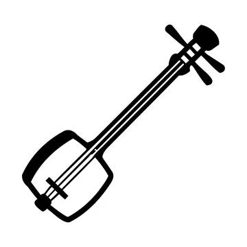 Classic Chinese Stringed Musical Instruments 스톡 일러스트