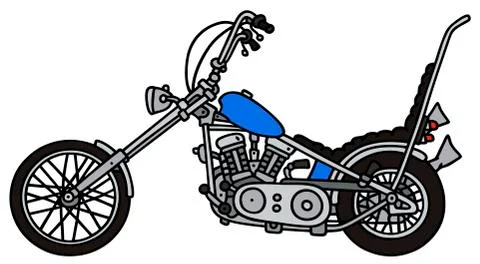 Classic chopper Stock Illustration