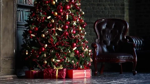 Classic christmas background Stock Footage 80899253