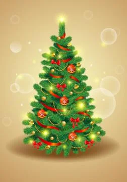 Classic christmas background. Stock Illustration