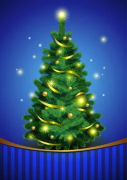 Classic christmas background. Illustrazione stock