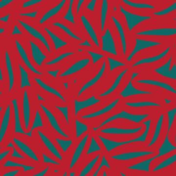 Classic Christmas Leaf seamless pattern design 스톡 일러스트