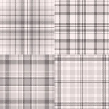 Classic Christmas plaid bundle for multipurpose use. Versatile tartan pattern イラスト素材