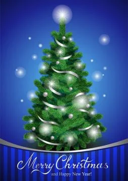 Classic Christmas tree Stock-Illustration