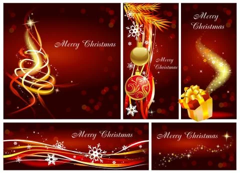 Classic Christmas tree Stock Illustration