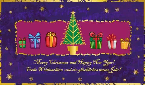 Classic Christmas tree Illustrazione stock