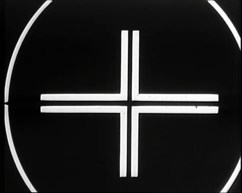 Classic Cinema Countdown: The Nostalgic 1950s Movie Film Leader with Cue Blips Stock Footage 110890457