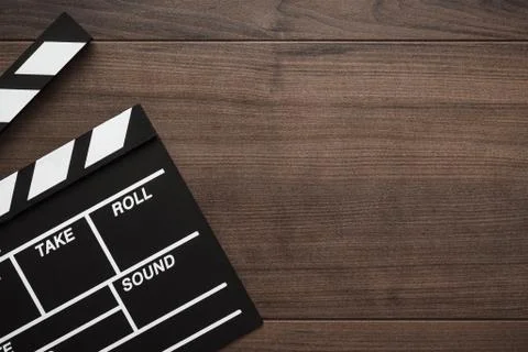 Classic clapperboard Foto stock