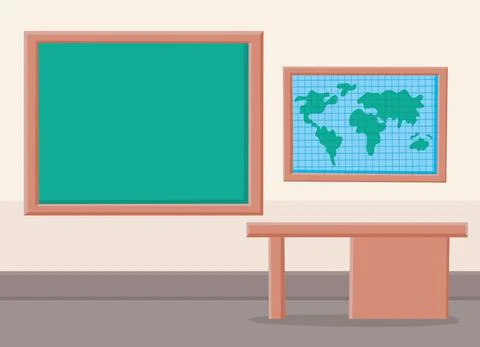 Classic classroom poster 스톡 일러스트