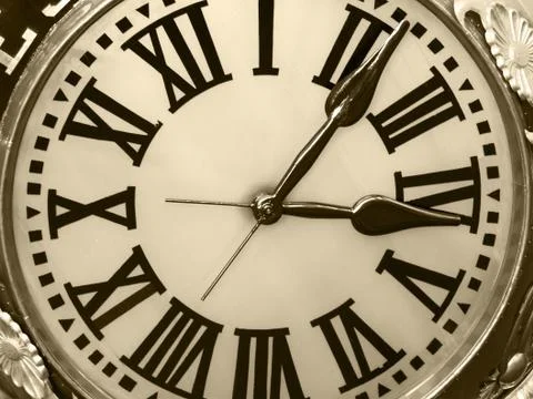 Classic clock face Stock Photos