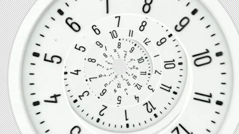 Classic Clock time. Spiral Clock Zoom Motion. Moving time spiral .Time Abstract. Stock Footage 200125789