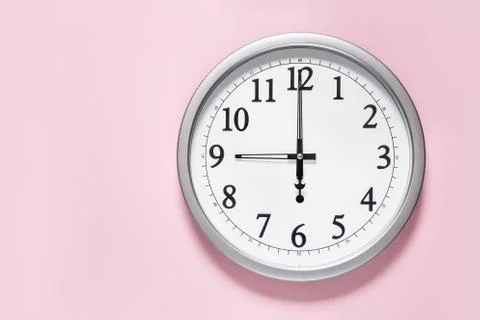 Classic clock on the wall Foto stock