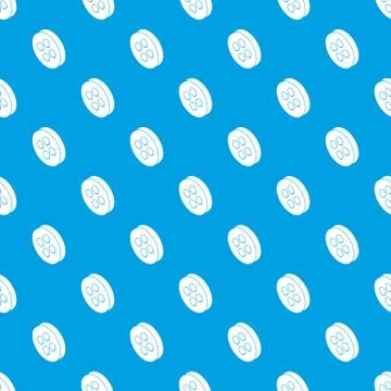 Classic clothes button pattern vector seamless blue 스톡 일러스트