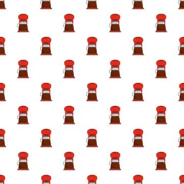 Classic coffee machine pattern seamless イラスト素材