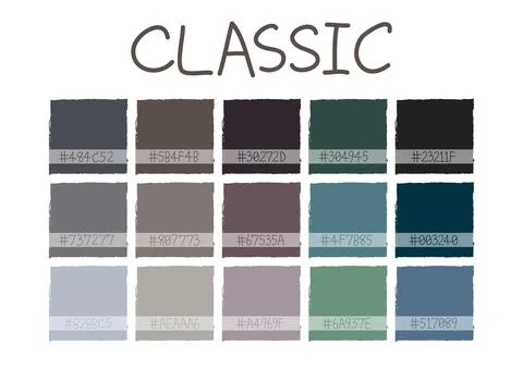 Classic Color Tone with Code 스톡 일러스트
