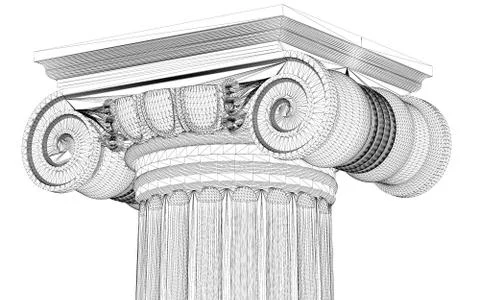 Classic column Stock Illustration