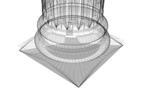 Classic column Stock Illustration
