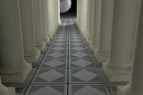 Classic columns Stock Illustration