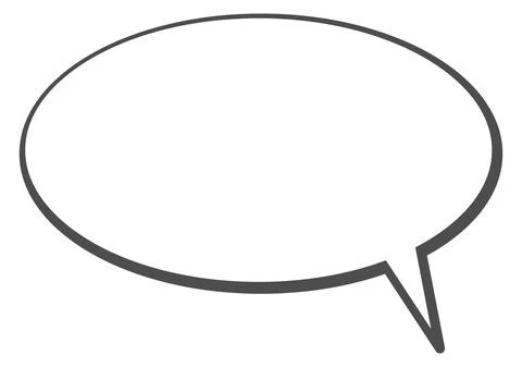 Classic comic balloon. Text bubble blank template Stock Illustration