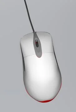 Classic computer mouse - top view. Stock Illustration