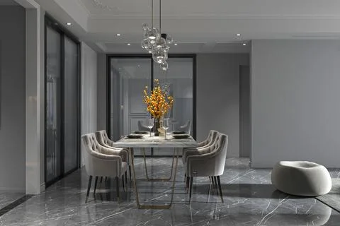 Classic to Contemporary Exploring Interior Design Styles for Your Dining Room Illustrazione stock