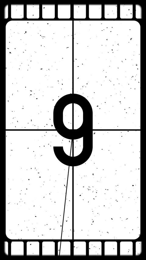 Classic countdown clock with white grungy background Stock Footage 300415326