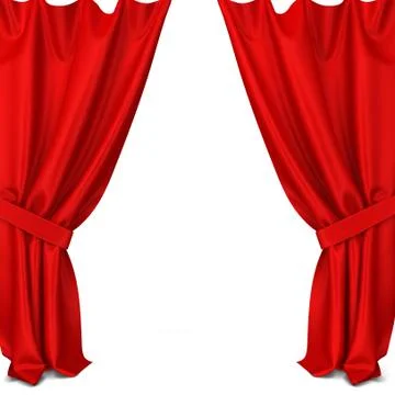 Classic curtains Stock Illustration