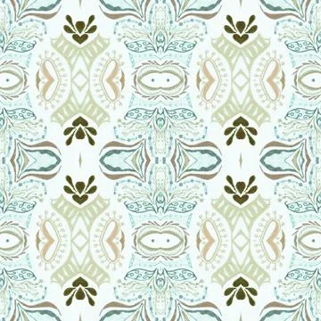 Classic damask pattern. Vintage baroque background. Antique renaissance design Stock Illustration