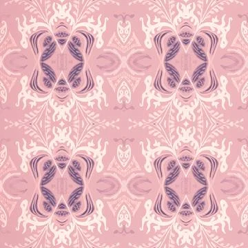 Classic damask pattern. Vintage baroque background. Antique renaissance design Stock Illustration