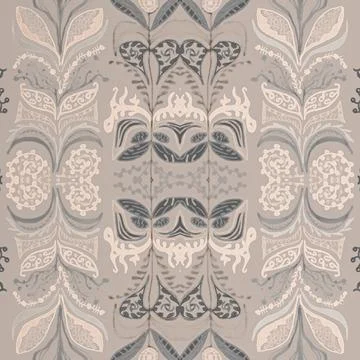 Classic damask pattern. Vintage baroque background. Antique renaissance design Stock Illustration