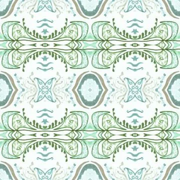 Classic damask pattern. Vintage baroque background. Antique renaissance design Stock Illustration