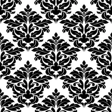 Classic damask seamless pattern 스톡 일러스트