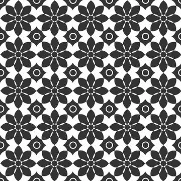 Classic dark and light seamless floral ornament patterns. Endless vector text Stock Illustration