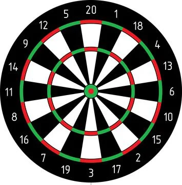 Classic Darts, template for design, vector background Stock Illustration
