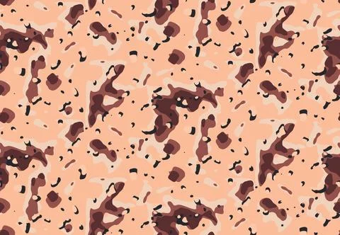 Classic desert camouflage pattern Ilustração Stock