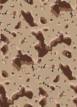 Classic desert camouflage pattern Ilustração Stock