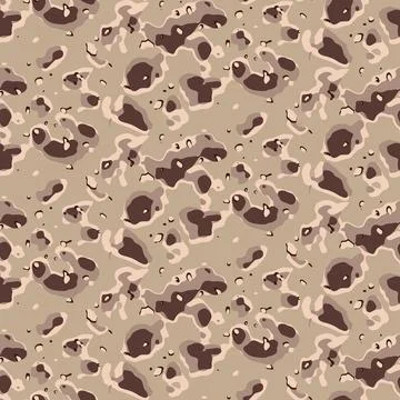 Classic desert camouflage pattern Ilustração Stock