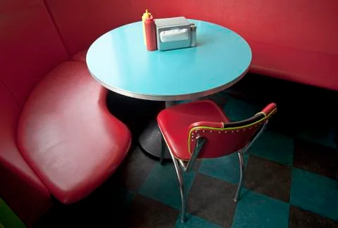 Classic diner booth Stock-Fotos