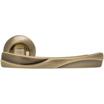 Classic door handle side view Stock Photos