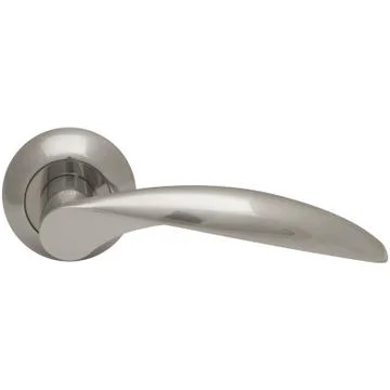 Classic door handle side view Stock Photos