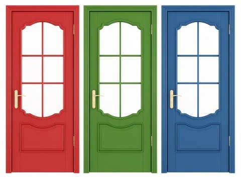 Classic doors Stock Illustration