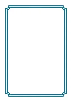 Classic double-line frame with curved corners Stock-Illustration
