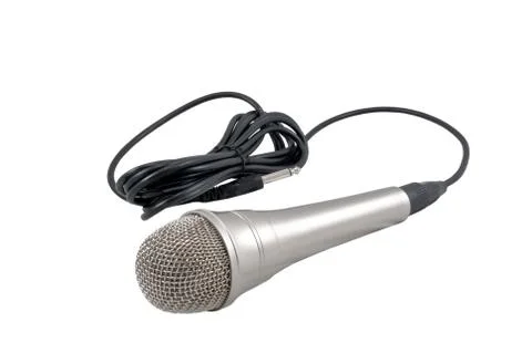 Classic dynamic microphone Stock Photos