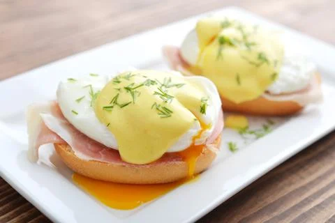 Classic Egg Benedict Stock Photos