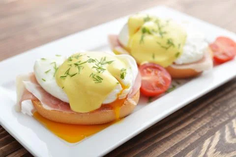 Classic Egg Benedict Stock Photos