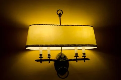 Classic electric wall lamp Stock Photos