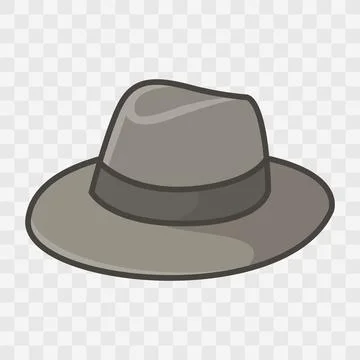 Classic fedora hat vector Stock Illustration