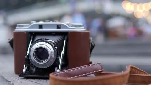 Classic film camera Stock Footage 170741561