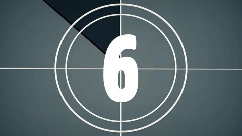 Classic Film Countdown From Ten To Zero With Retro Leader Stock-Footage 339800684