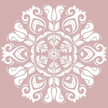 Classic Fine Pattern With Various Arabesques Stock Illustration